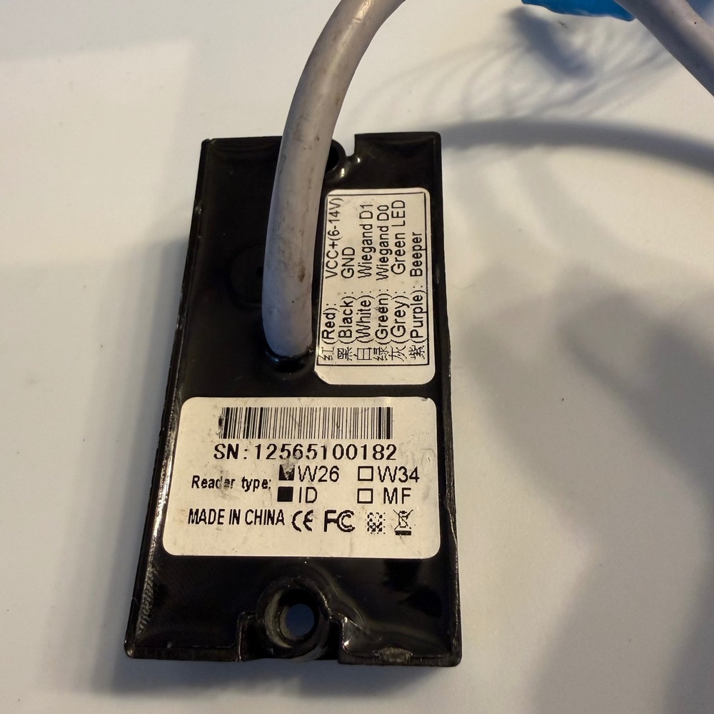 Wiegand 26 RFID Proximity ID Card Reader Access Control 12565100182‎ Black - Picture 2 of 4